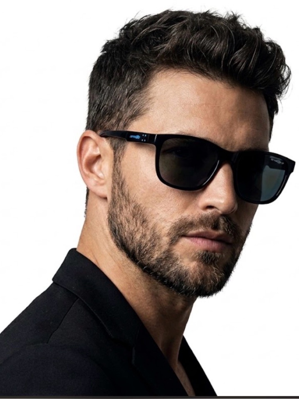 Arnette Black Sunglasses with Blue Accent - Men's Polarized Shades